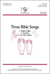 Three Bible Songs Unison choral sheet music cover